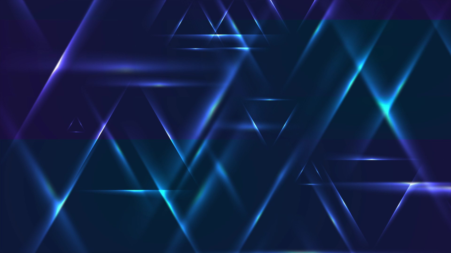 Abstract Glowing Neon Blue Purple Triangles Geometric